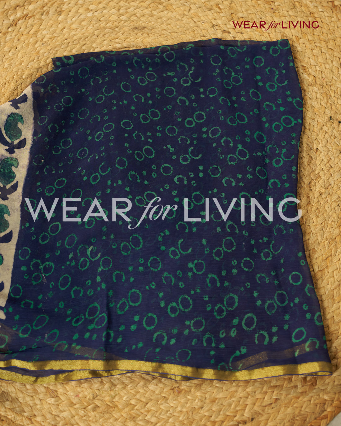 Hand Block Print Saree | Pure Chiffon