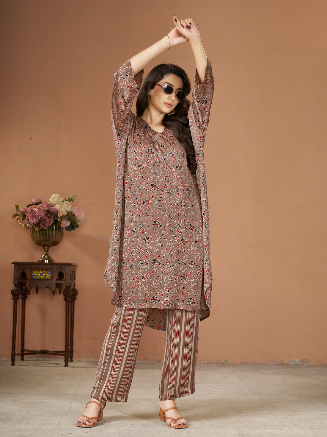 Set of 02- Earthy Brown Co-ord set