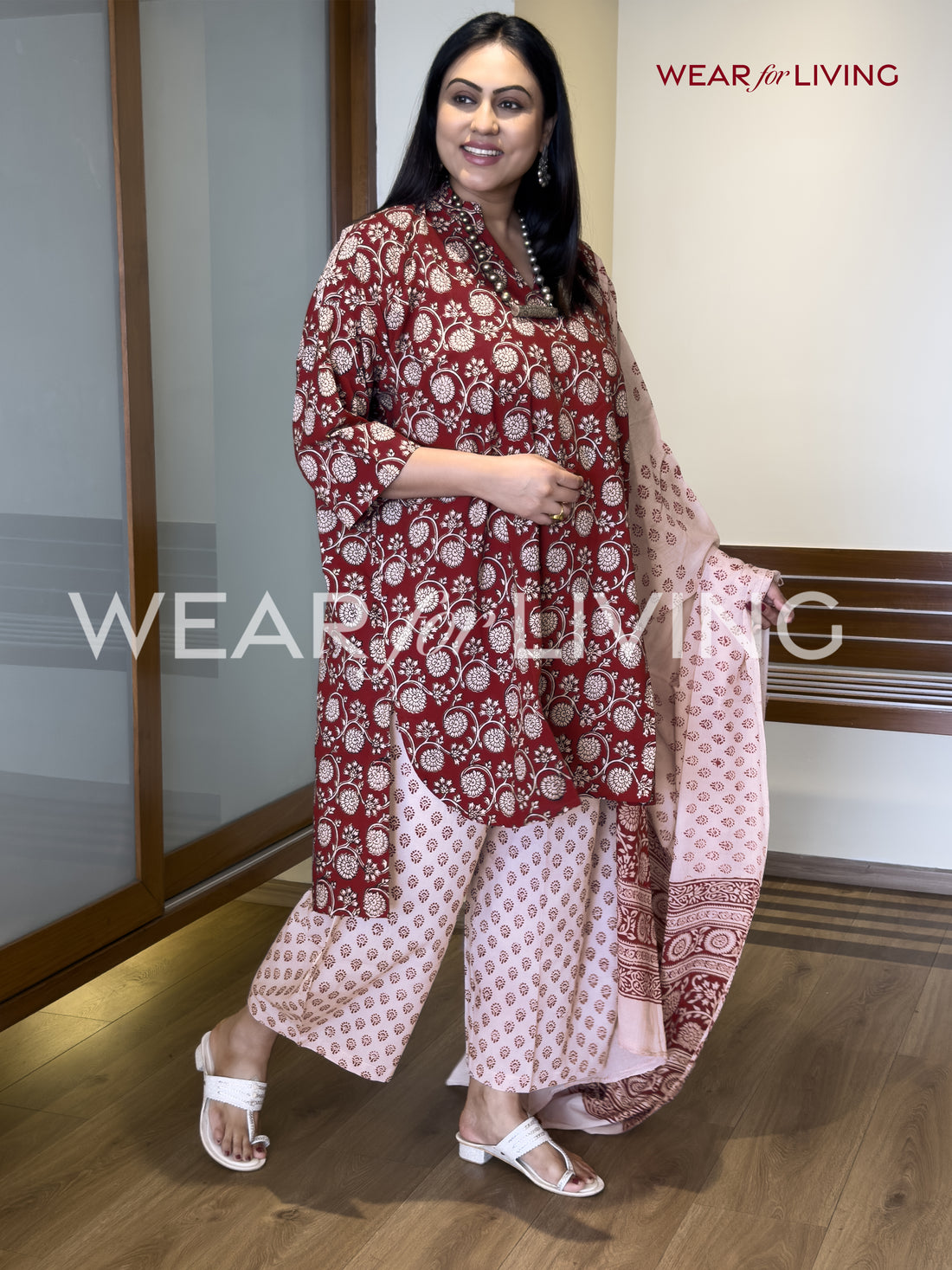 Bagh-printed Cotton Kurta set of 03