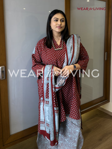 Bagh-printed Cotton Kurta set of 03