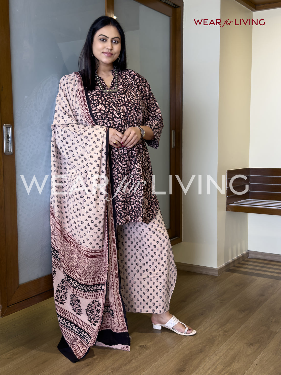Bagh-printed Cotton Kurta set of 03