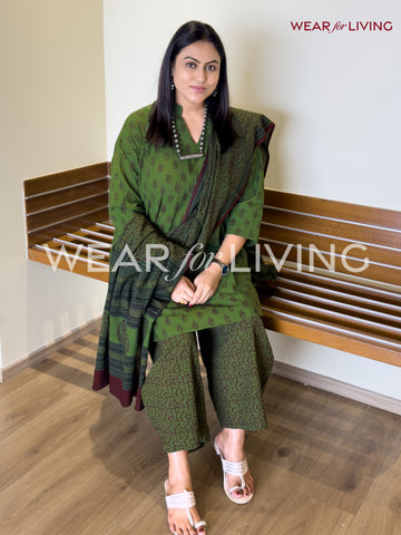 Bagh-printed Cotton Kurta set of 03