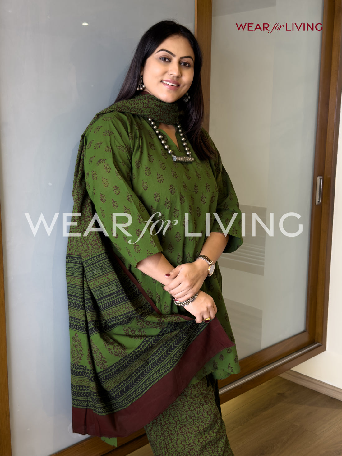 Bagh-printed Cotton Kurta set of 03