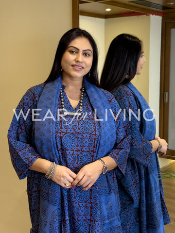 Bagh-printed Cotton Kurta set of 03