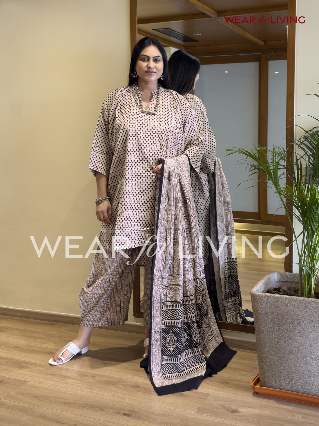 Bagh-printed Cotton Kurta set of 03