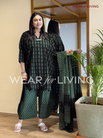 Bagh-printed Cotton Kurta set of 03