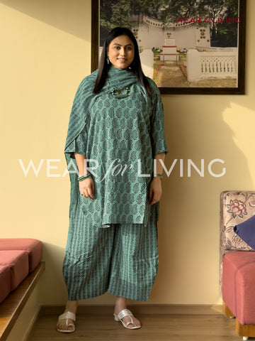 Bagh-printed Cotton Kurta set of 03