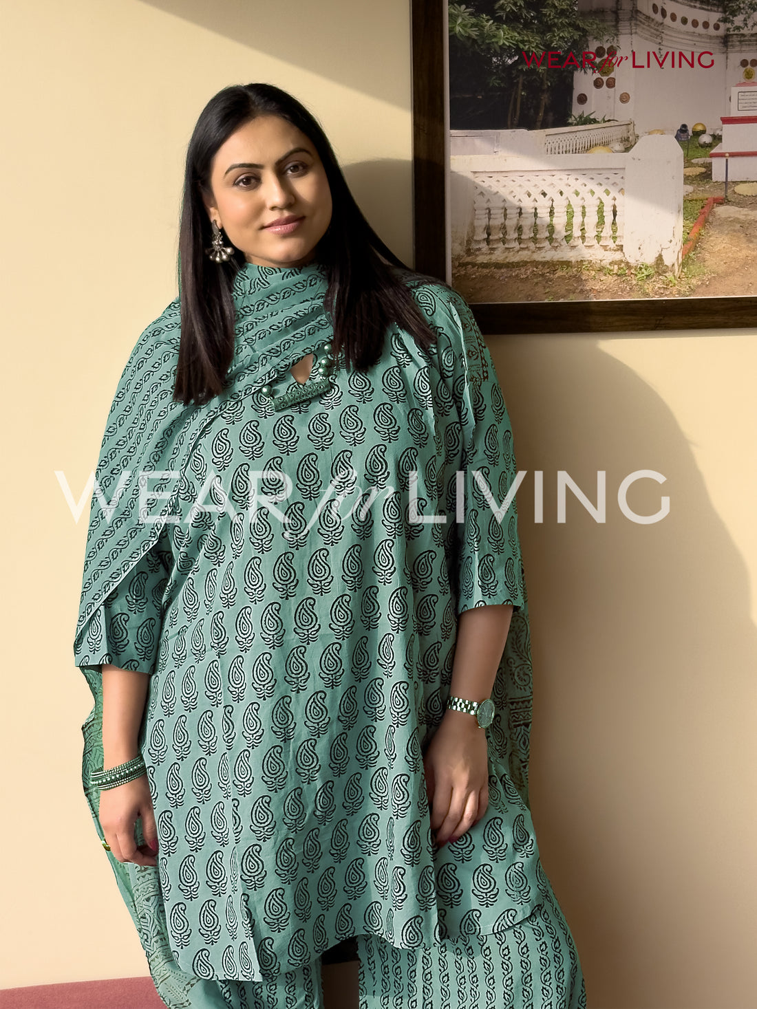 Bagh-printed Cotton Kurta set of 03