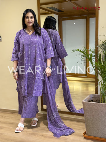 Jaipuri-printed Cotton Kurta set of 03