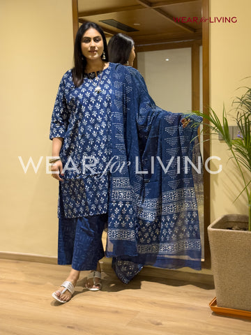 Jaipuri-printed Cotton Kurta set of 03