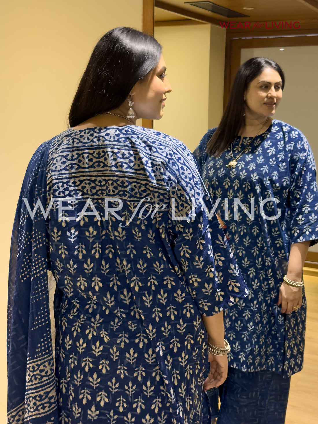 Jaipuri-printed Cotton Kurta set of 03