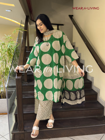 Jaipuri-printed Cotton Kurta set of 03