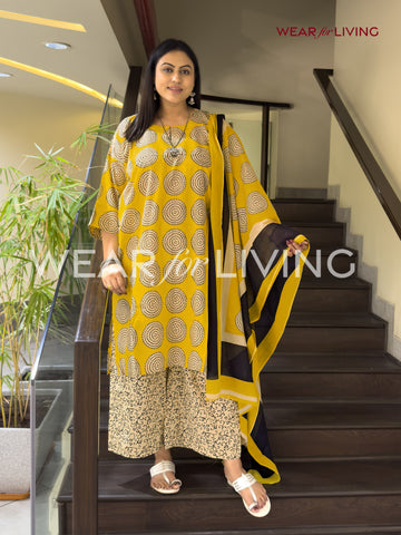 Jaipuri-printed Cotton Kurta set of 03